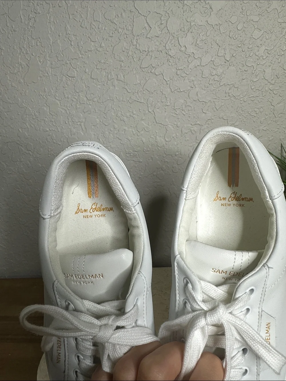 Sam Edelman New York Classic White Leather Ethyl Sneakers